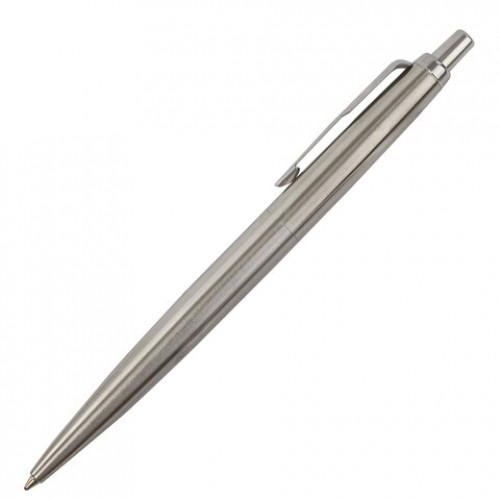 Ручка шариковая PARKER Jotter XL Monochrome Stainless Steel CT, корпус серебристый, сталь, синяя,2122756