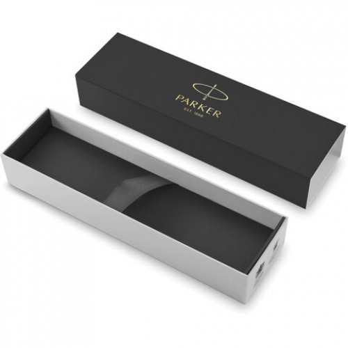 Ручка шариковая PARKER IM Core Black Lacquer GT, корпус черный глянцевый лак, позолоченные детали, синяя, 1931666