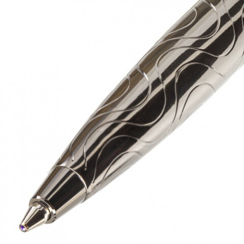 Ручка подарочная шариковая GALANT NUANCE, корпус оружейный металл, детали оружейный металл, узел 0,7 мм, синяя, 143508