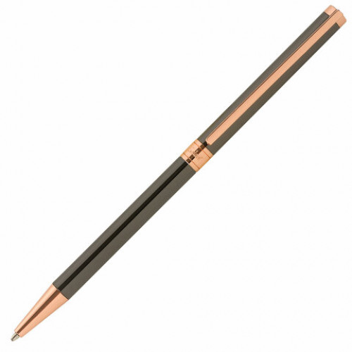 Ручка подарочная шариковая GALANT ASTRON BRONZE, корпус металлический, детали розовое золото, узел 0,7 мм, синяя, 143524