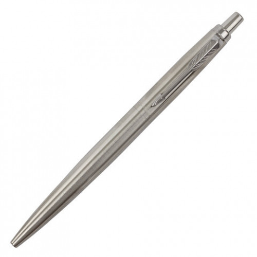 Ручка шариковая PARKER Jotter XL Monochrome Stainless Steel CT, корпус серебристый, сталь, синяя,2122756