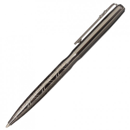 Ручка подарочная шариковая GALANT NUANCE, корпус оружейный металл, детали оружейный металл, узел 0,7 мм, синяя, 143508
