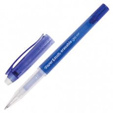 Ручка стираемая гелевая PAPER MATE Erasable Gel, СИНЯЯ, корпус синий, узел 0,7 мм, линия письма 0,5 мм, 1994724