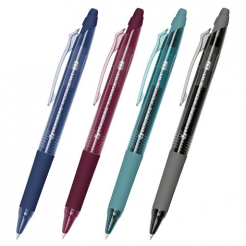 Ручка гелевая стираемая автоматическая BRAUBERG X-ERASE RT MORANDI COLOR, СИНЯЯ, пишущий узел 0,7 мм, линия письма 0,5 мм, 144425