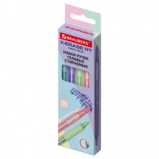 Ручки гелевые стираемые автоматические BRAUBERG X-ERASE RT PASTEL COLOR, СИНИЕ, НАБОР 4 ШТ., пишущий узел 0,7 мм, линия 0,5 мм, 144426 Ручки гелевые стираемые автоматические BRAUBERG X-ERASE RT PASTEL COLOR, СИНИЕ, НАБОР 4 ШТ., пишущий узел 0,7 мм, линия 0,5 мм, 144426