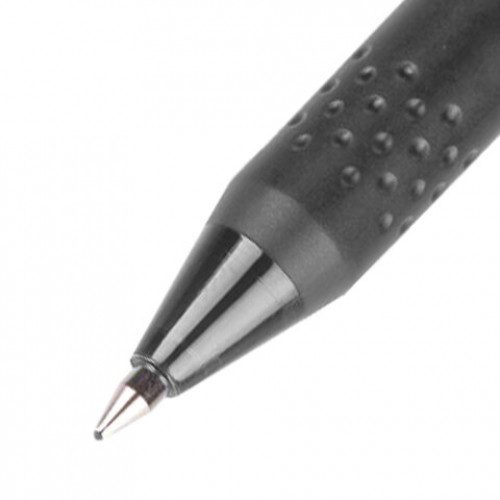 Ручка стираемая гелевая с грипом PILOT Frixion, ЧЕРНАЯ, корпус черный, узел 0,7 мм, линия письма 0,35 мм, BL-FR-7