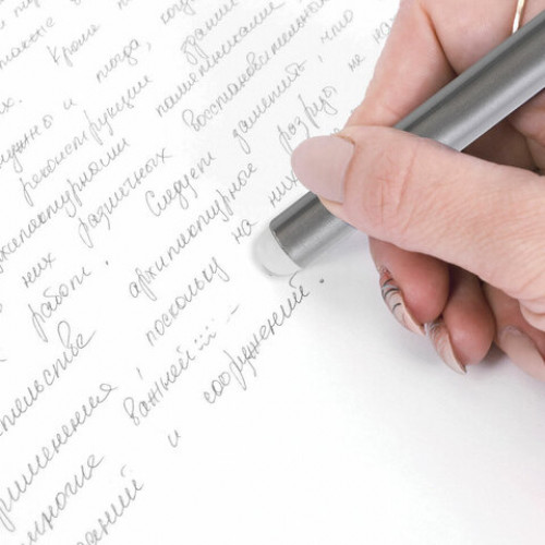 Ручка стираемая гелевая STAFF College, ЧЕРНАЯ, игольчатый узел 0,5 мм, линия письма 0,38 мм, 143665