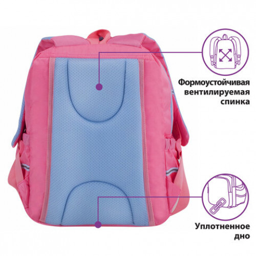 Рюкзак ЮНЛАНДИЯ MILD, 2 отделения, эрго-спинка, Little cat, 36х28х18 см, 229959