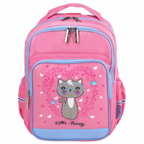 Рюкзак ЮНЛАНДИЯ MILD, 2 отделения, эрго-спинка, Little cat, 36х28х18 см, 229959