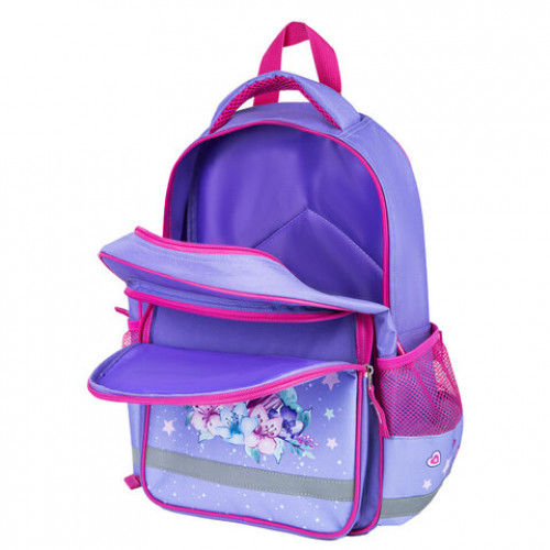 Рюкзак ПИФАГОР SCHOOL для начальной школы, Dreamy unicorn, 38x28х14 см, 270651