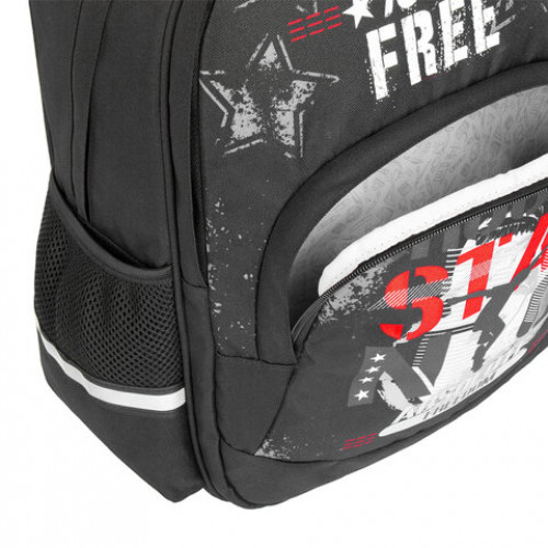 Рюкзак BRAUBERG SOFT, 2 отделения, Freedom, СВЕТЯЩИЙСЯ, 40х31х15 см, 228790