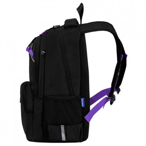 Рюкзак BRAUBERG FORCE, 2 отделения, 5 карманов, Purple bow, 39х28х17 см, 274409