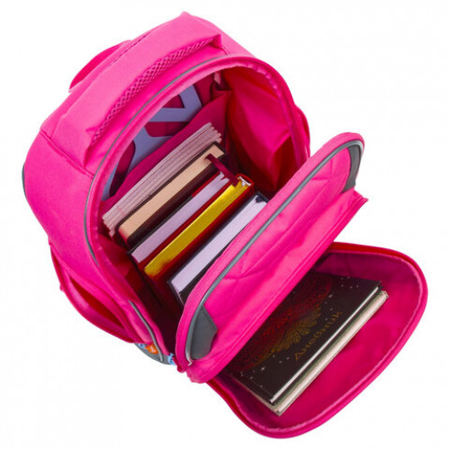 Рюкзак TIGER FAMILY школьный, Rainbow, с ортопедической спинкой, Pink Lemonade, 39х31х20 см, 228941, TGRW-012A