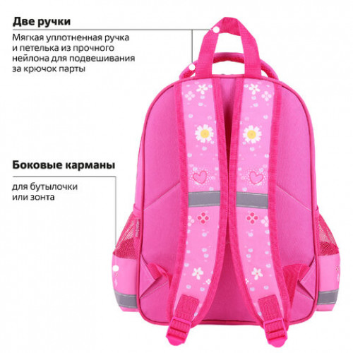 Рюкзак ПИФАГОР SCHOOL, 1 отделение, 3 кармана, Squirrel, 38x28х14 см, 271404