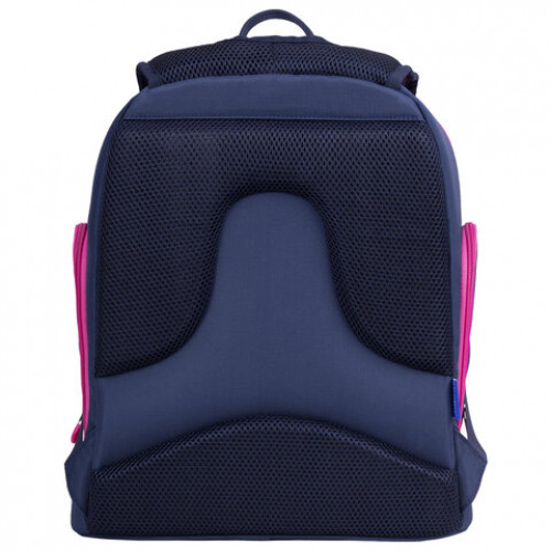 Рюкзак BRAUBERG CLASSIC, легкий каркас, премиум материал, Stars, синий, 37х32х21 см, 271394