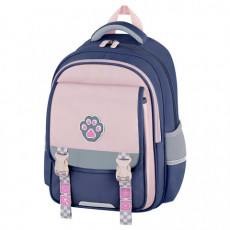 Рюкзак BRAUBERG SNAP, 2 отделения, 3 кармана, Blue paw, 39х28х16 см, 274436