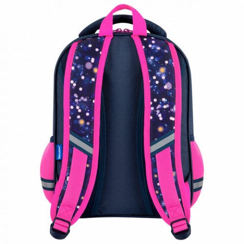 Рюкзак BRAUBERG OPTIMA, 2 отделения, с брелоком, Tiny beauty, 36х27х18 см, 273155