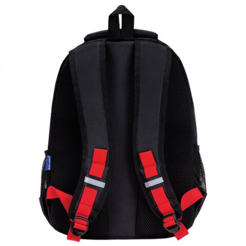 Рюкзак BRAUBERG FORCE, 2 отделения, 5 карманов, Bright red, 39х28х17 см, 273154