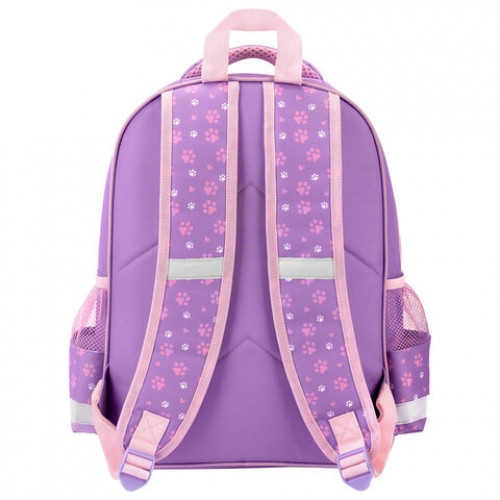 Рюкзак ПИФАГОР SCHOOL, 1 отделение, 3 кармана, Observer cat, 38x28х14 см, 274437