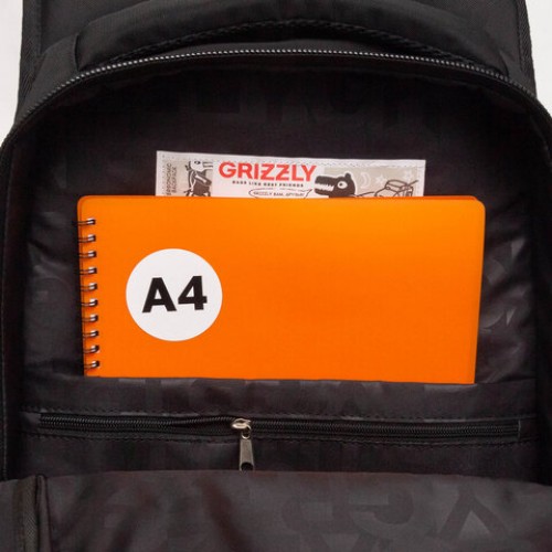 Рюкзак GRIZZLY школьный, анатом. спинка, 3 отделения, д/мальч., ANGER, 42х31х22 см, RU-538-4/1