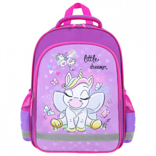Рюкзак ПИФАГОР SCHOOL, 1 отделение, 3 кармана, Sweet dreamer, 38x28х14 см, 271401