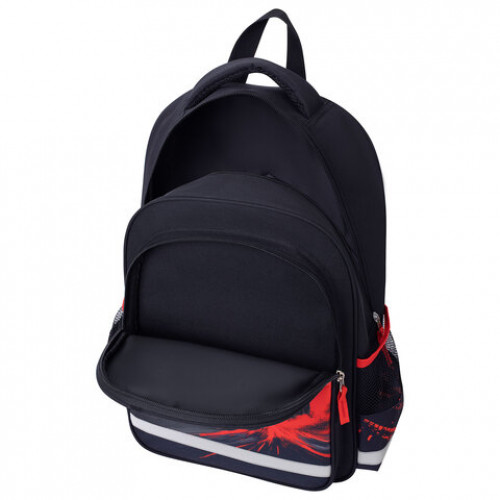 Рюкзак ПИФАГОР SCHOOL, 1 отделение, 3 кармана, Revving car, 38x28х14 см, 274439