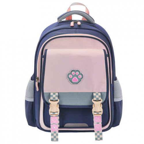 Рюкзак BRAUBERG SNAP, 2 отделения, 3 кармана, Blue paw, 39х28х16 см, 274436