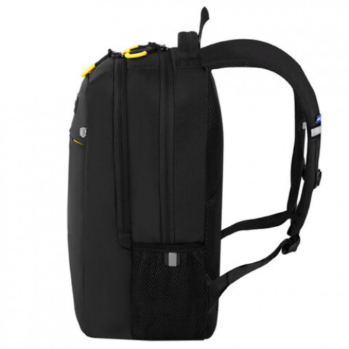 Рюкзак BRAUBERG MAIN, 2 отделения, 3 кармана, Yellow flash, 38х26х17 см, 274397