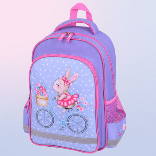 Рюкзак ПИФАГОР SCHOOL, 1 отделение, 3 кармана, Little beauty, 38x28х14 см, 271402