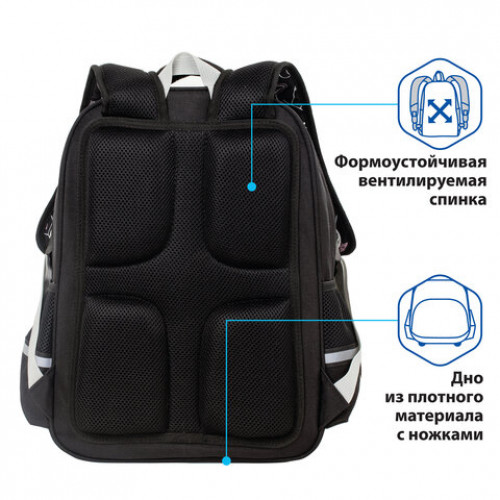 Рюкзак BRAUBERG SOFT, 2 отделения, Travel, 40х31х15 см, 229919