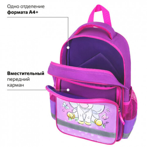 Рюкзак ПИФАГОР SCHOOL, 1 отделение, 3 кармана, Sweet dreamer, 38x28х14 см, 271401