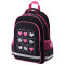Рюкзак ПИФАГОР SCHOOL, 1 отделение, 3 кармана, Tic-tac-love, 38x28х14 см, 274438