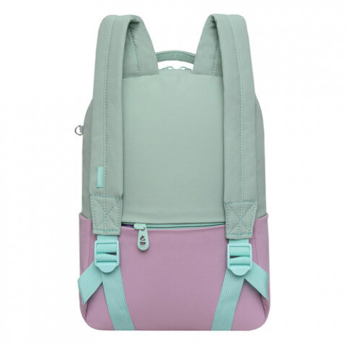 Рюкзак GRIZZLY школьный, укрепл. спинка, отд. д/ноутб до13.,д/дев.,PINK/MINT,34х24х12см,RXL-320-2/2