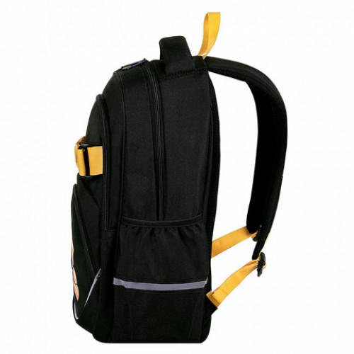 Рюкзак BRAUBERG MOTION, 2 отделения, 3 кармана, Rebel, СВЕТЯЩИЙСЯ, 41х28х17 см, 271363