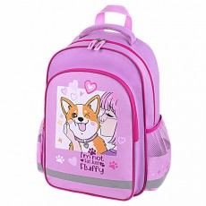 Рюкзак ПИФАГОР SCHOOL, 1 отделение, 3 кармана, Fluffy akita, 38x28х14 см, 272084