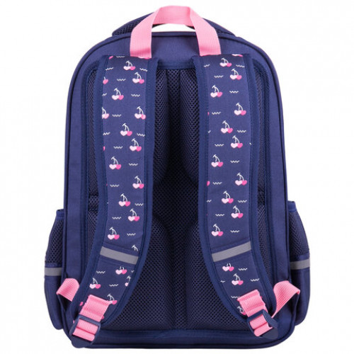 Рюкзак BRAUBERG SOFT, 2 отделения, Cherry queen, СВЕТЯЩИЙСЯ, 40х31х15 см, 270610