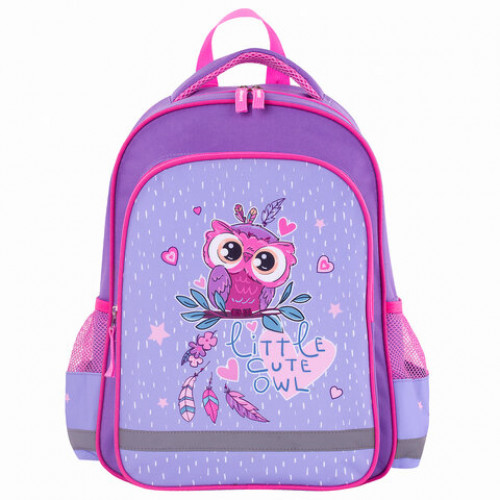 Рюкзак ПИФАГОР SCHOOL для начальной школы, Owlet, 38х28х14 см, 229991