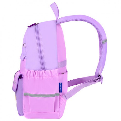 Рюкзак BRAUBERG PASTEL с термонашивками в комплекте, Not today, сиреневый, 40х29х14 см, 273127