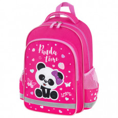 Рюкзак ПИФАГОР SCHOOL, 1 отделение, 3 кармана, Panda time, 38x28х14 см, 271406