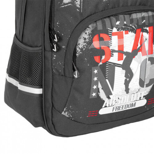 Рюкзак BRAUBERG SOFT, 2 отделения, Freedom, СВЕТЯЩИЙСЯ, 40х31х15 см, 228790