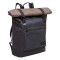 Рюкзак GRIZZLY, карман-антивор, с клапаном, трансформ. объем, ROLLTOP, 42х29х11 см, RQL-315-1/2