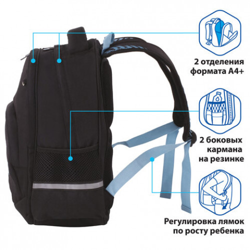 Рюкзак BRAUBERG SOFT, 2 отделения, Extreme, 40х31х15 см, 229920