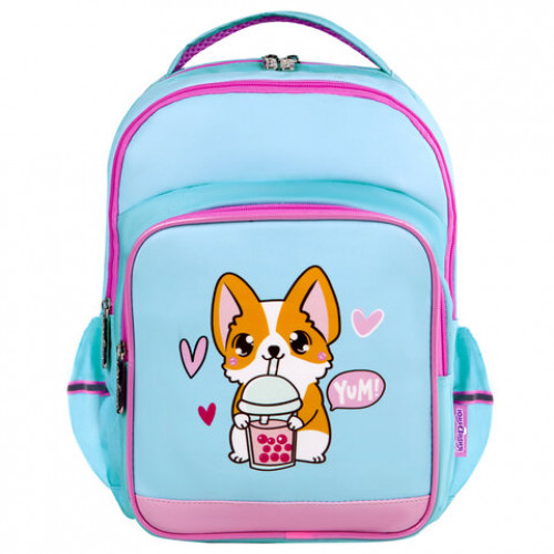 Рюкзак ЮНЛАНДИЯ MILD, 2 отделения, эрго-спинка, Corgi, 36х28х18 см, 270679