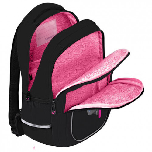 Рюкзак BRAUBERG INTENT, 2 отделения, 4 кармана, Peering cat, 39х27х14 см, 274396