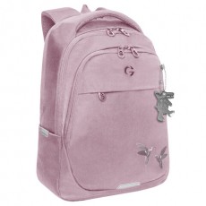 Рюкзак GRIZZLY школьный, анатомическая спинка, 2 отделения, для девочек, COLIBRI, розовый, 40х29х20 см, RD-540-2/2