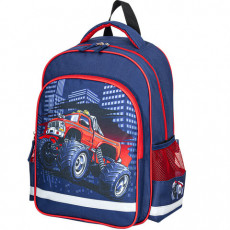 Рюкзак ПИФАГОР SCHOOL для начальной школы, Monster car, 38x28х14 см, 270660 Рюкзак ПИФАГОР SCHOOL для начальной школы, Monster car, 38x28х14 см, 270660