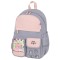 Рюкзак BRAUBERG PASTEL с термонашивками в комплекте, Sweet paws, серый, 40х29х14 см, 272064