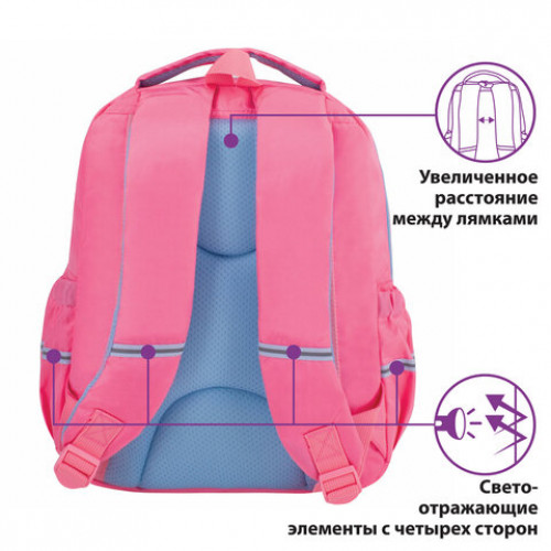 Рюкзак ЮНЛАНДИЯ MILD, 2 отделения, эрго-спинка, Little cat, 36х28х18 см, 229959