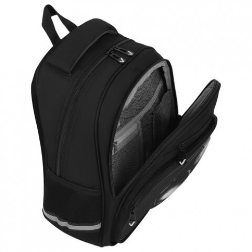 Рюкзак BRAUBERG PROFI, 2 отделения, с брелком, Leather ball, 3D-панель, 36х27х19 см, 274416