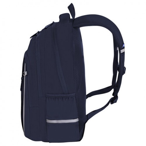 Рюкзак BRAUBERG INTENT, 2 отделения, 4 кармана, Navy blue, 39х27х14 см, 273113